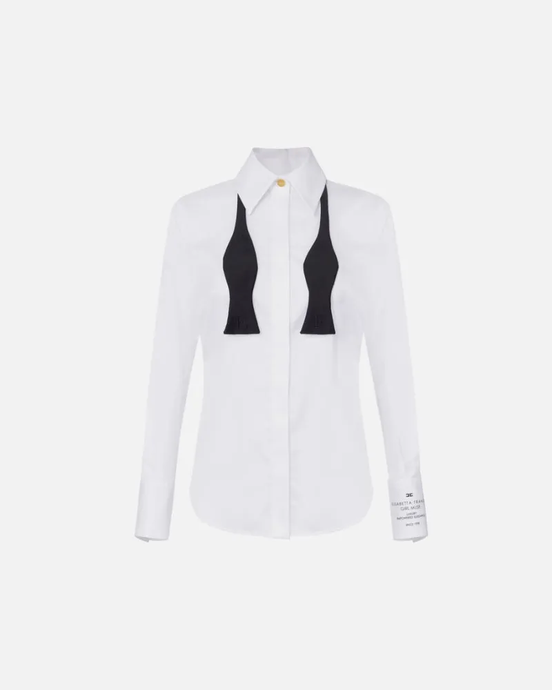 Elisabetta Franchi Shirt mit Logo White