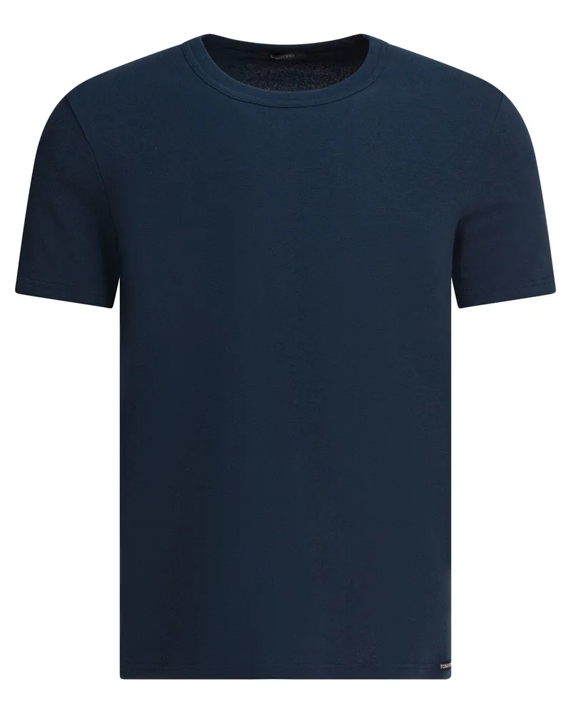 Tom Ford Baumwoll-Unterwäsche-T-Shirt Blue