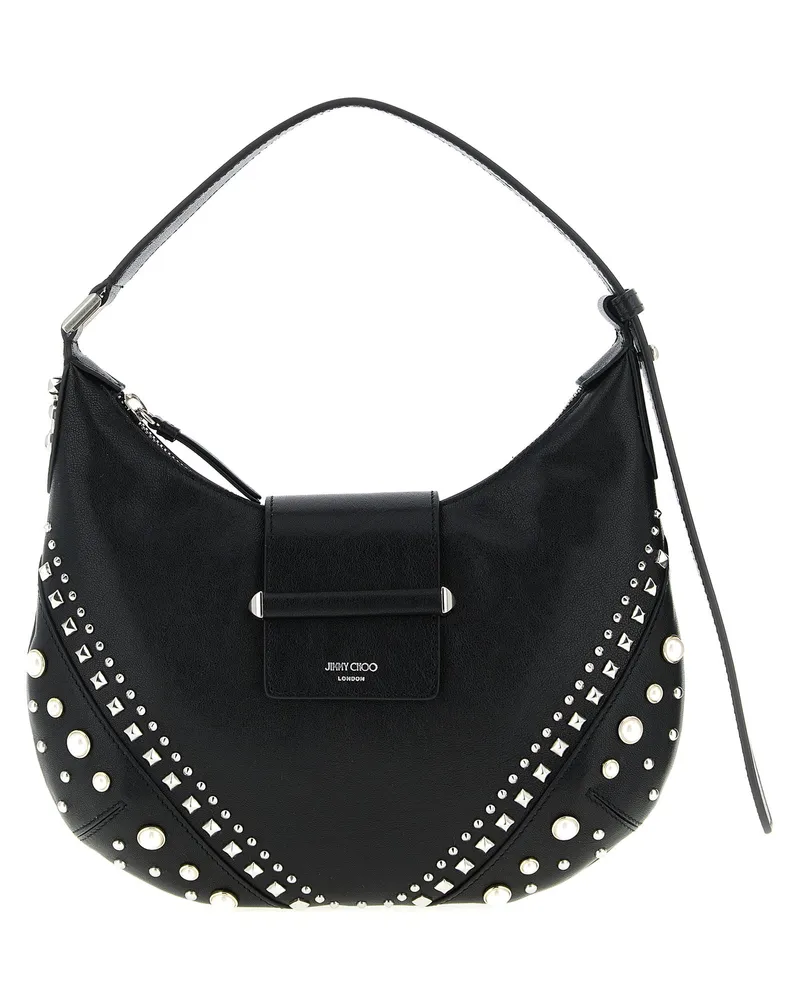 Jimmy Choo Bar Hobo“ Umhängetasche White