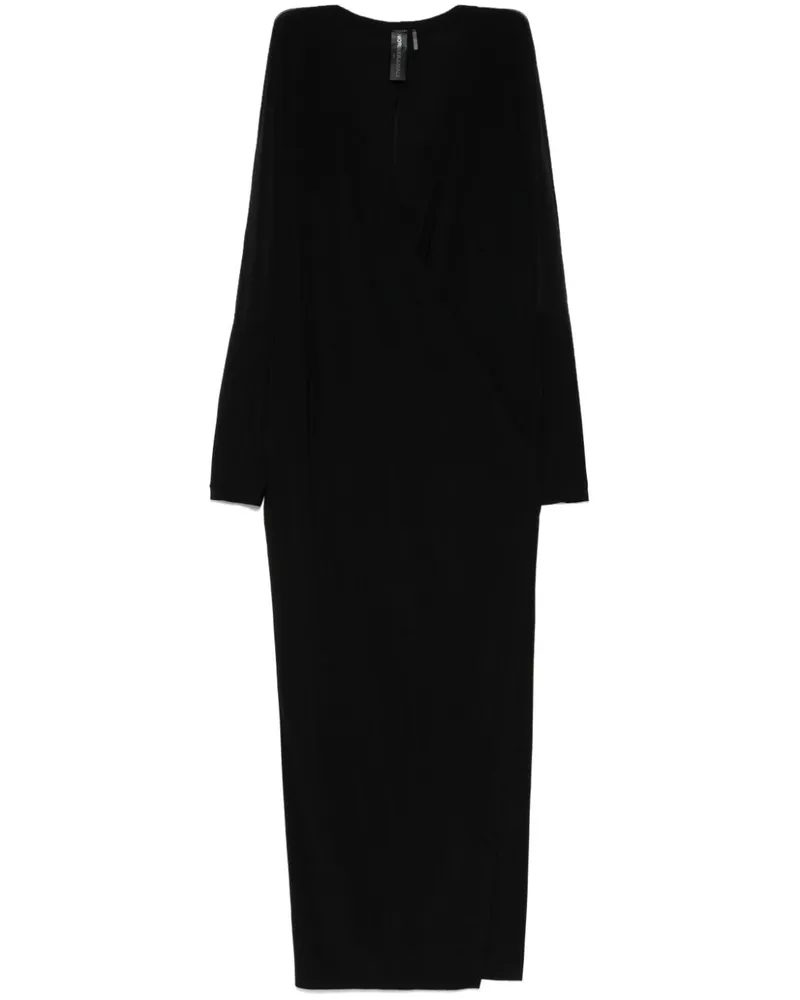 Norma Kamali langes Kleid Black