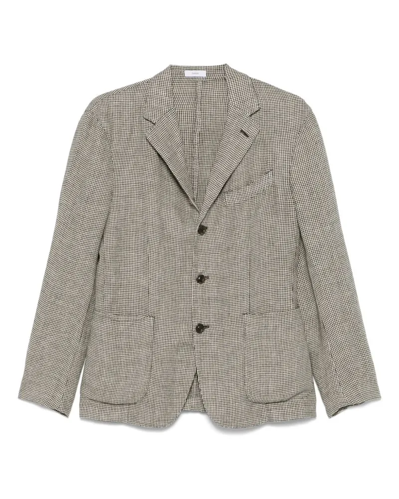 Boglioli Leinenmischung Single Breasted Jacke Black