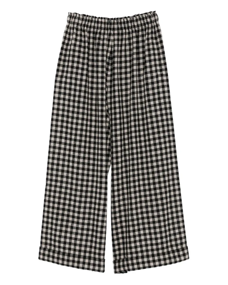 Daniela Gregis Wool Pyjama Hosen Black