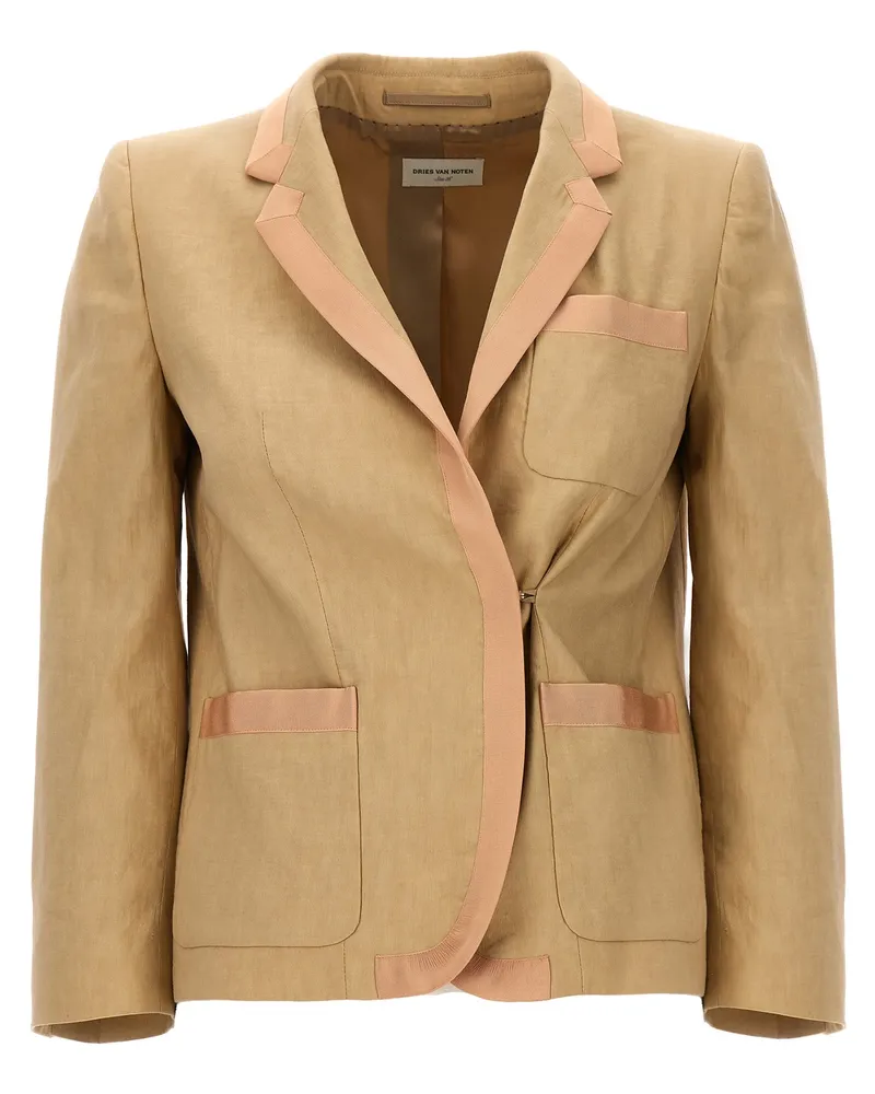 Dries van Noten Dries Van Note 'Bessie' Blazer Beige