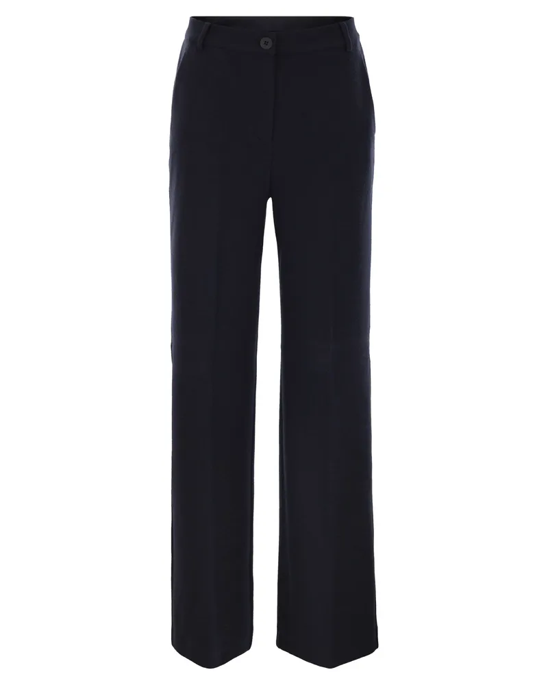 Weekend Max Mara Zelota Flanell-Jersey-Hose Blue