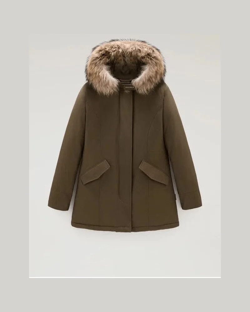 Woolrich Parka Arctic Womens Baumwollgrün/dunkelgrün -