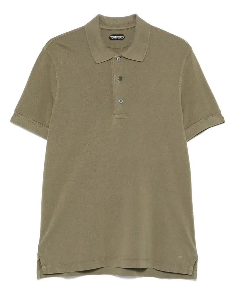 Tom Ford Kurzarm Polo Pale