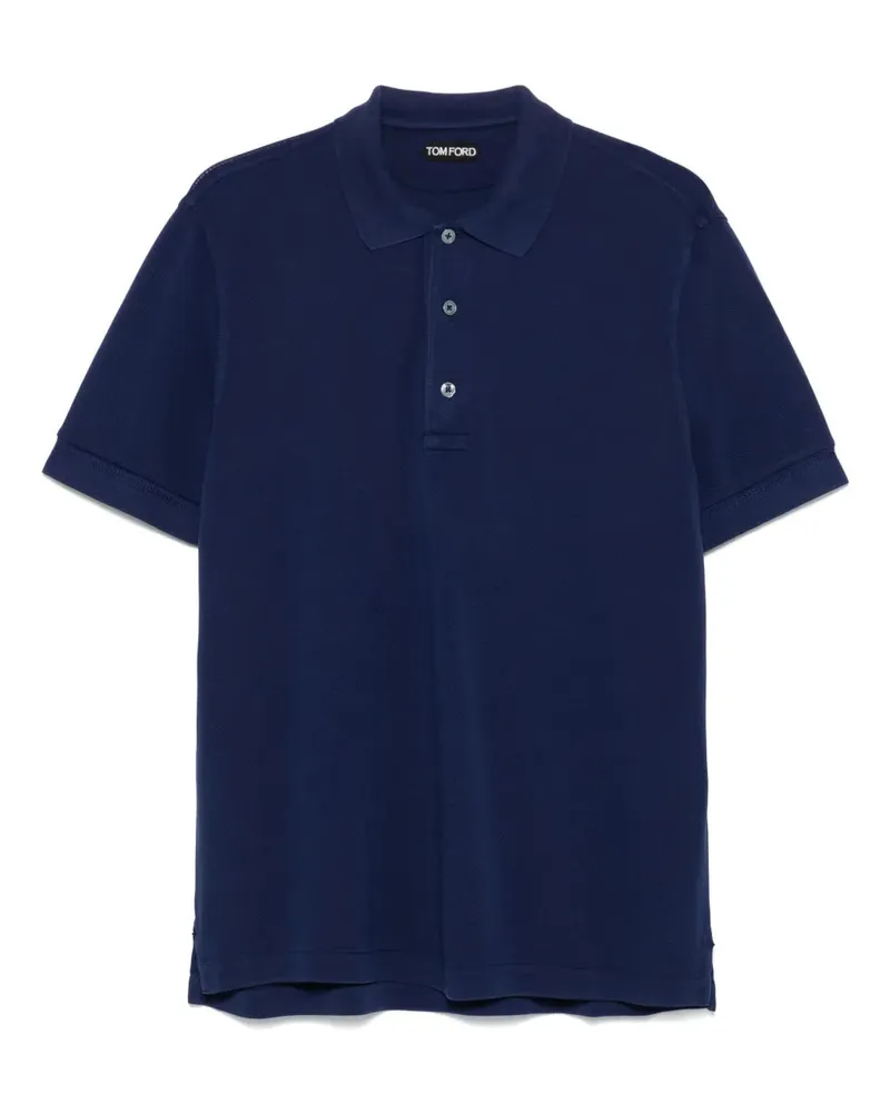 Tom Ford Kurzarm Polo Pale