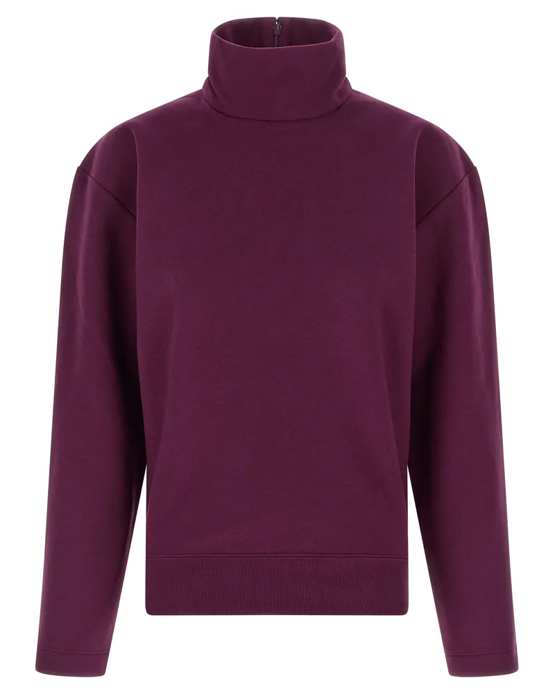 Saint Laurent Boxy“-Sweatshirt Purple
