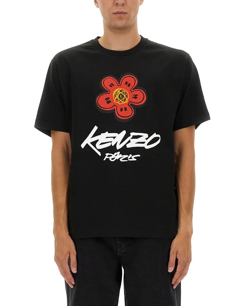 Kenzo Kenzo X Futura 2000" T -Shirt Black