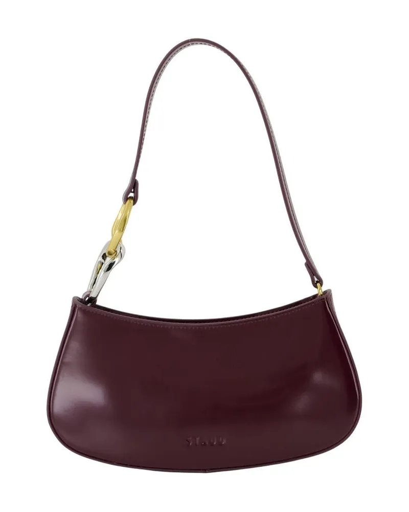 STAUD Ollie Umhängetasche  Leder Burgund Burgund
