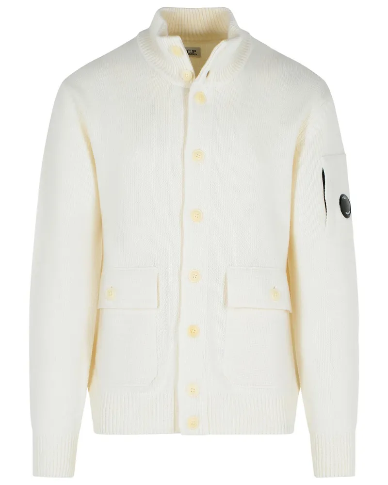 C.P. Company C.P. Firma 'Grs' White Woll Mischpullover White