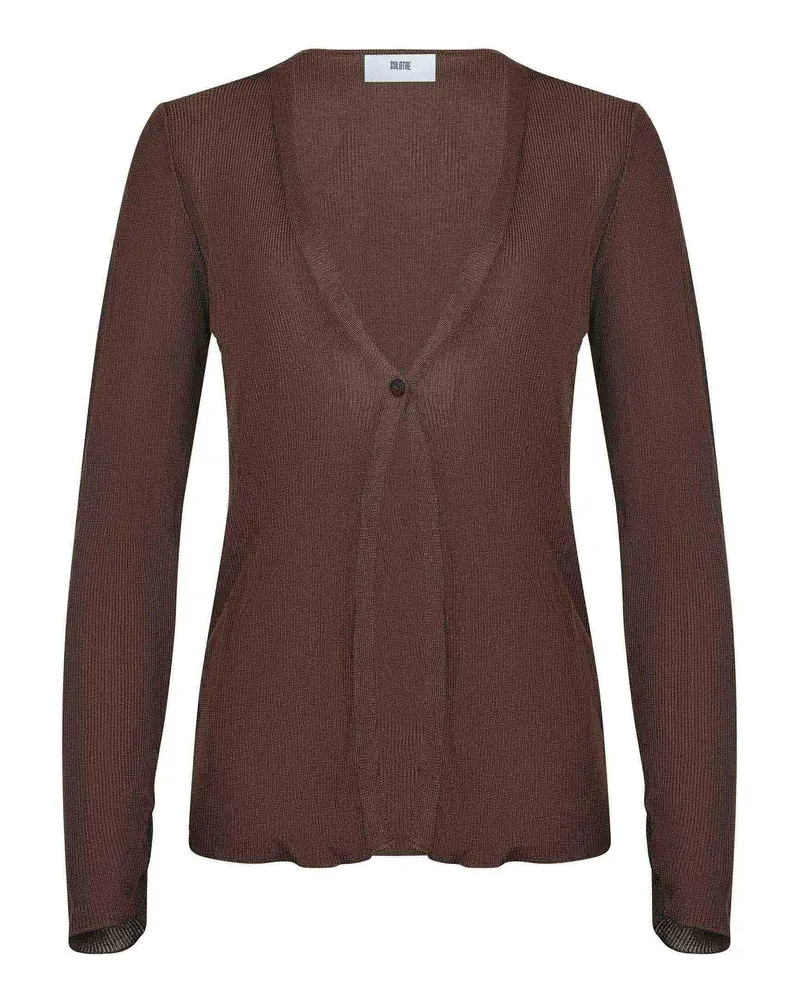 SOLOTRE Pullover aus Viskose Brown