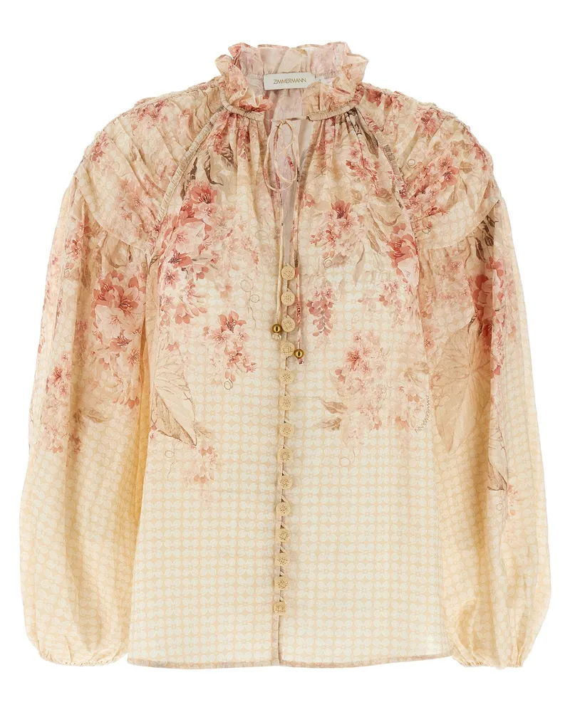 Zimmermann Illuminate Chlow' Bluse Pink