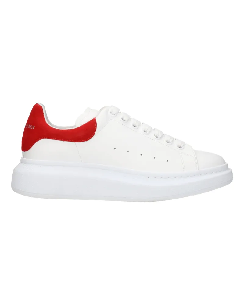 Alexander McQueen Sneakers übergroße Männer Leder weiß/rot -