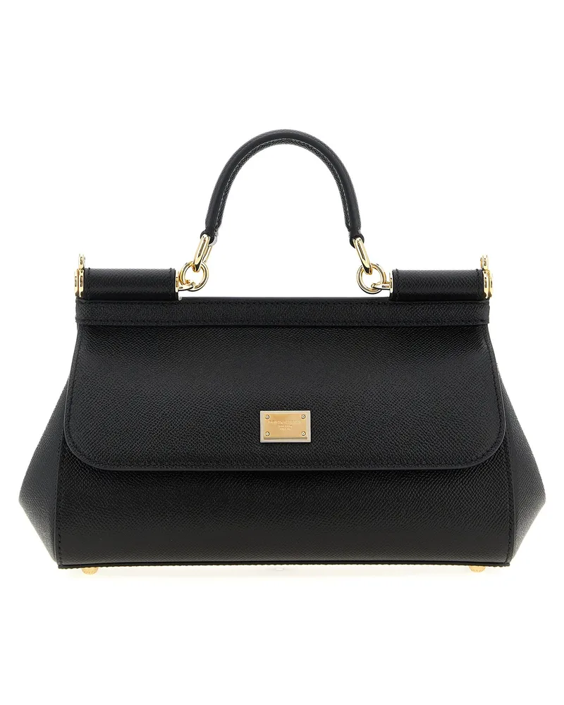 Dolce & Gabbana Sizilien' mittlere Handtasche Black