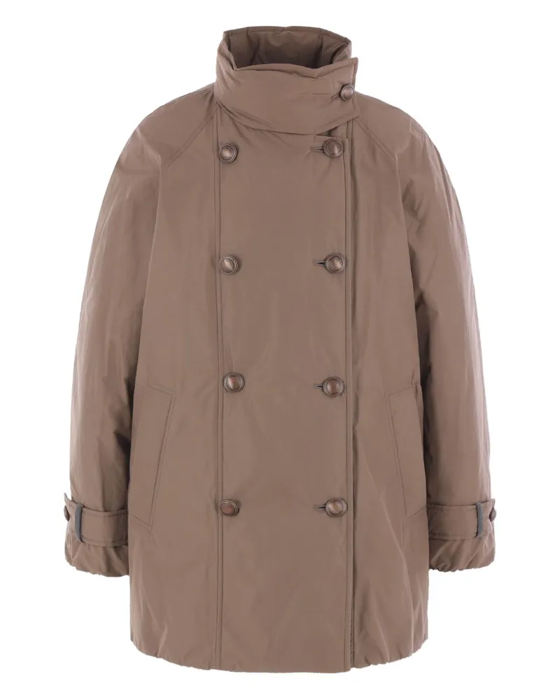 Brunello Cucinelli Short Down Jacke Beige