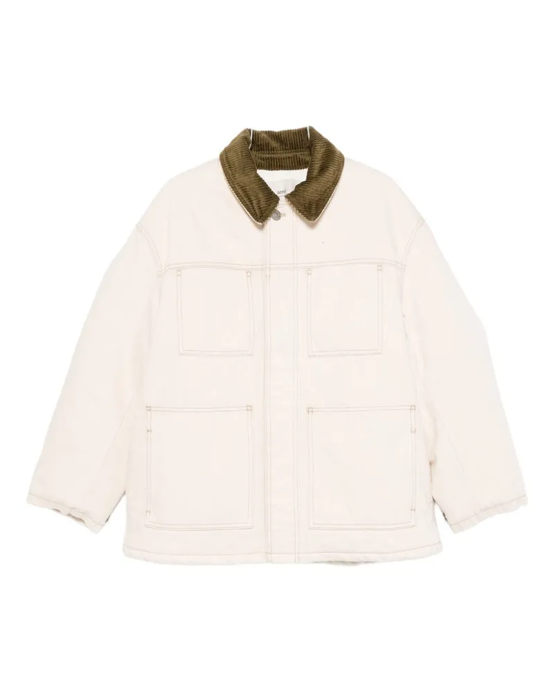 AMI Paris Worker-Jeansjacke Beige