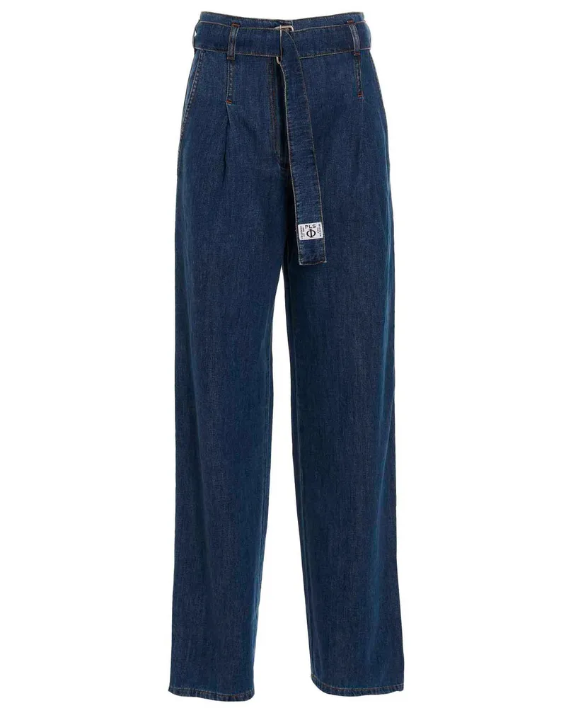 philosophy Philosophiejeans mit vorderen Falten Blue