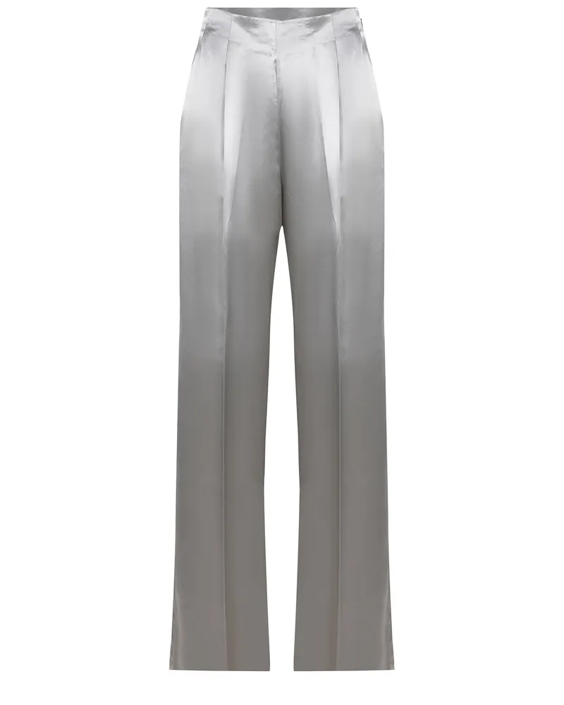 Alberta Ferretti Hosen aus Satin Grey