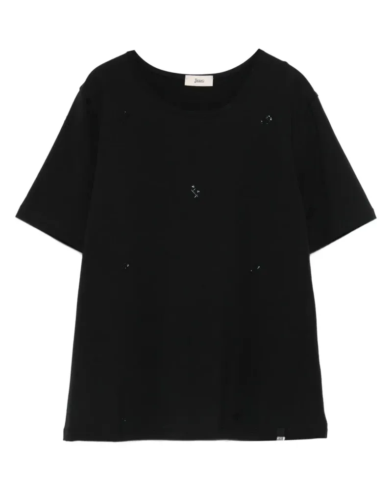 Herno T-Shirts und Polos Schwarz Black