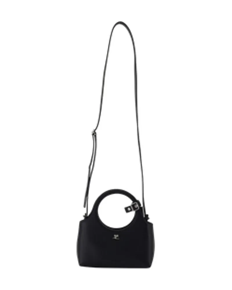 Courrèges Mini Holy Day Geldbörse Courreves Leder schwarz Schwarz