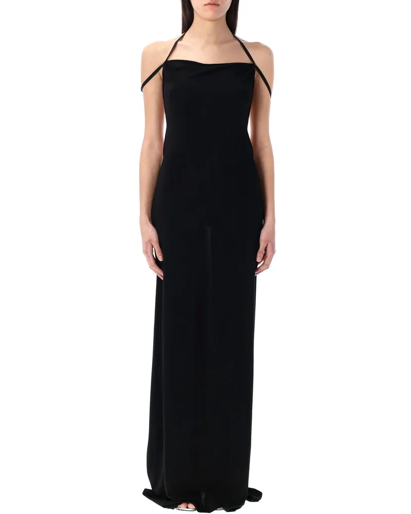 Marine Serre Kleider schwarz Black