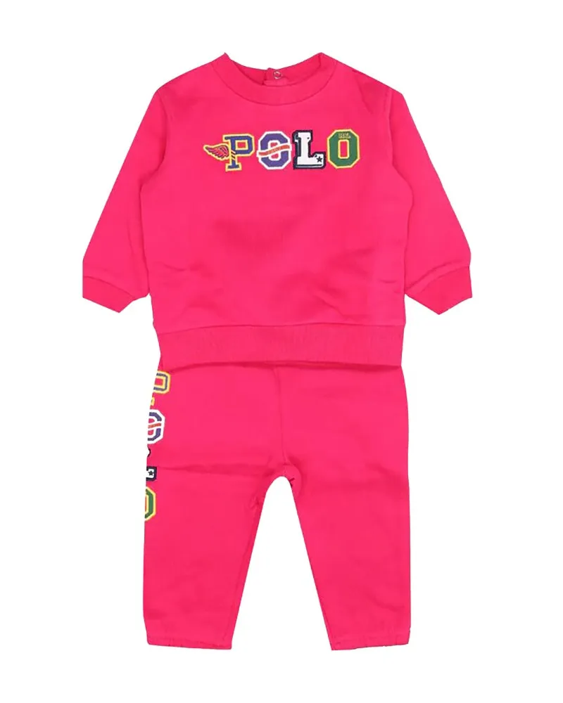 Ralph Lauren Crewneck Sweatshirt+Hosen Fuchsia