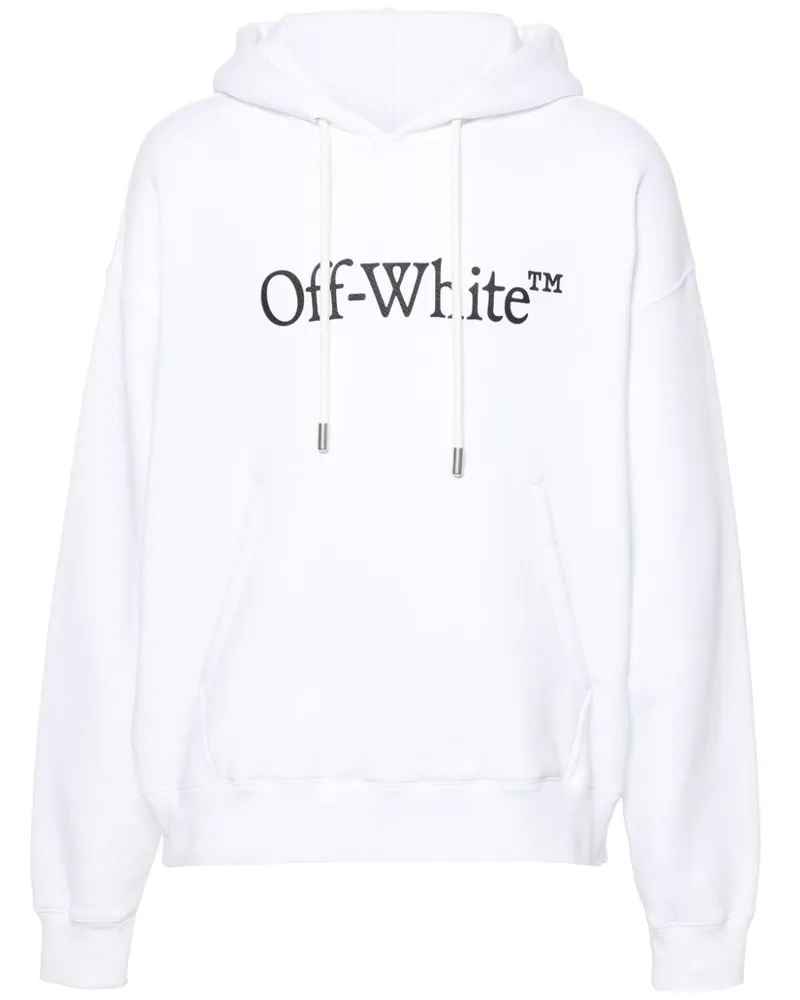 OFF-WHITE Big Bookish Skate Hoodie White