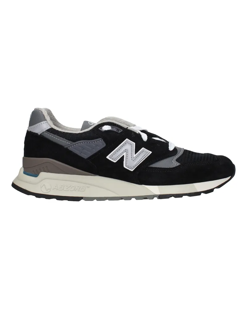 New Balance Sneakers 998 Herrens Wildleder Schwarz/Zement -