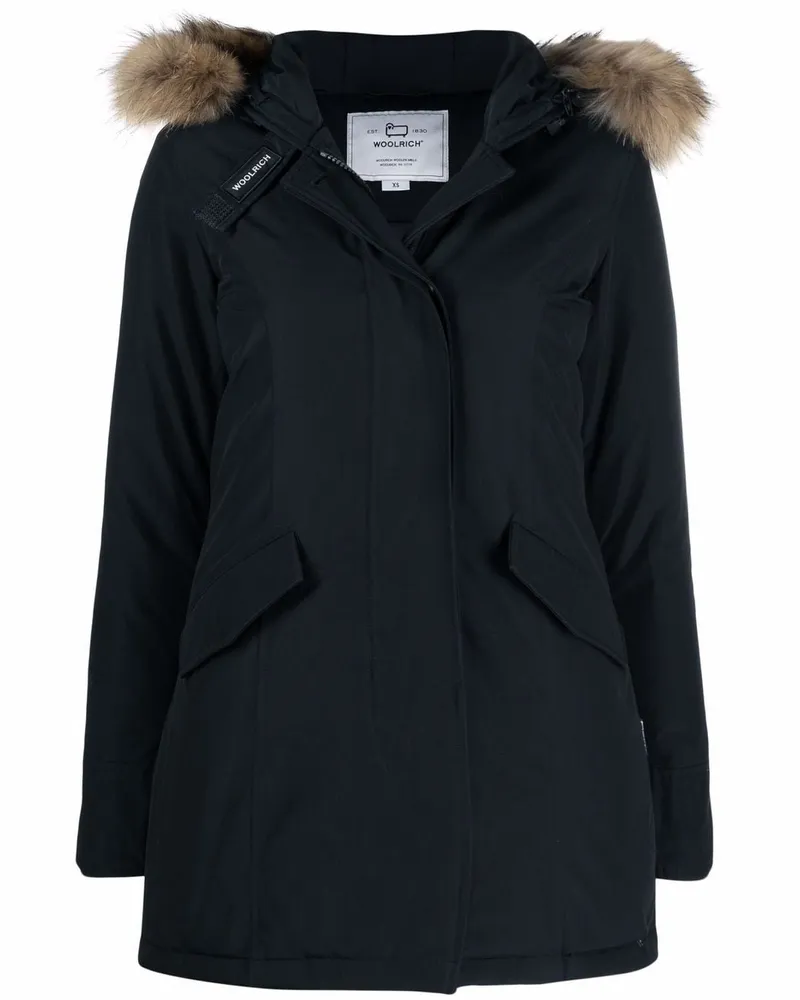 Woolrich Arctic Parka mit abnehmbarem Waschbärfell arctic White