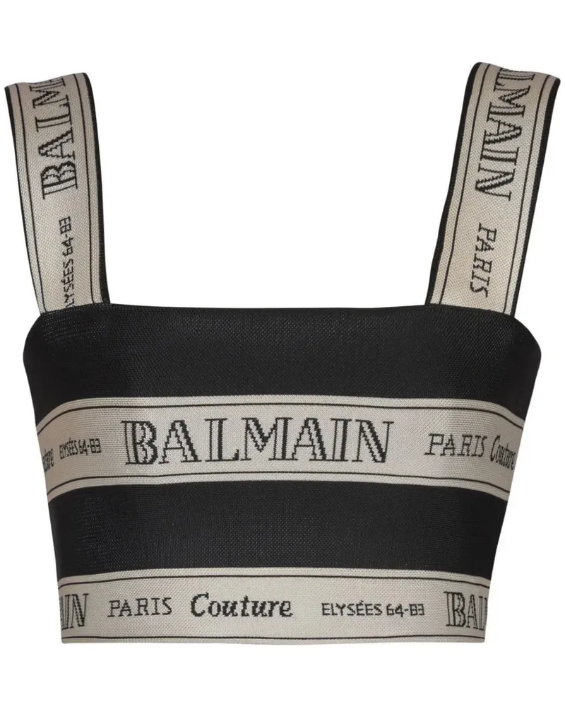 Balmain beschlagnahmte mit Jacquard -Effekt die Spitze Edy