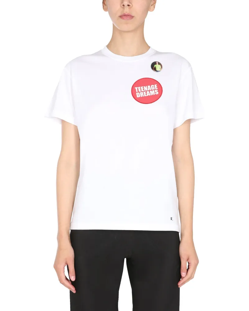 Raf Simons Crew Neck T -Shirt White