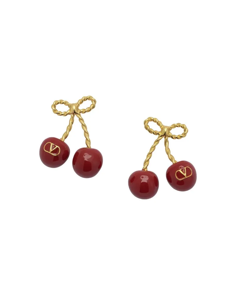 Valentino Garavani Cherryfic“ Ohrringe Bordeaux