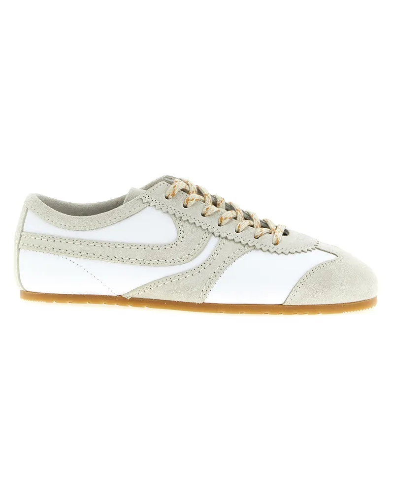 Dries van Noten Trocknen Van Note Wildleder -Turnschuhe White