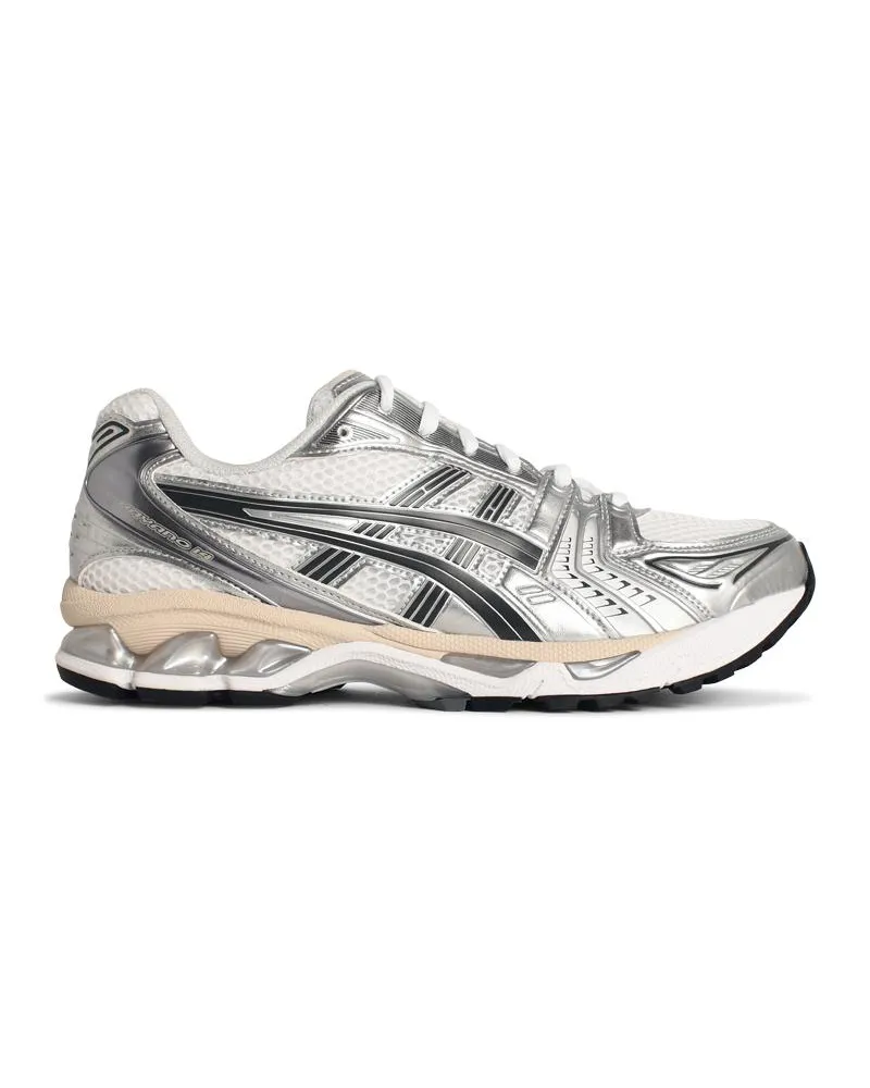 Asics Gel Kayano 14' Sneaker in weißer und silberner technischer Stoffmischung White