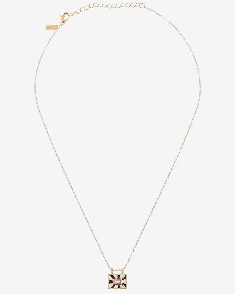 MYA BAY El Paso Black And White Necklace Red