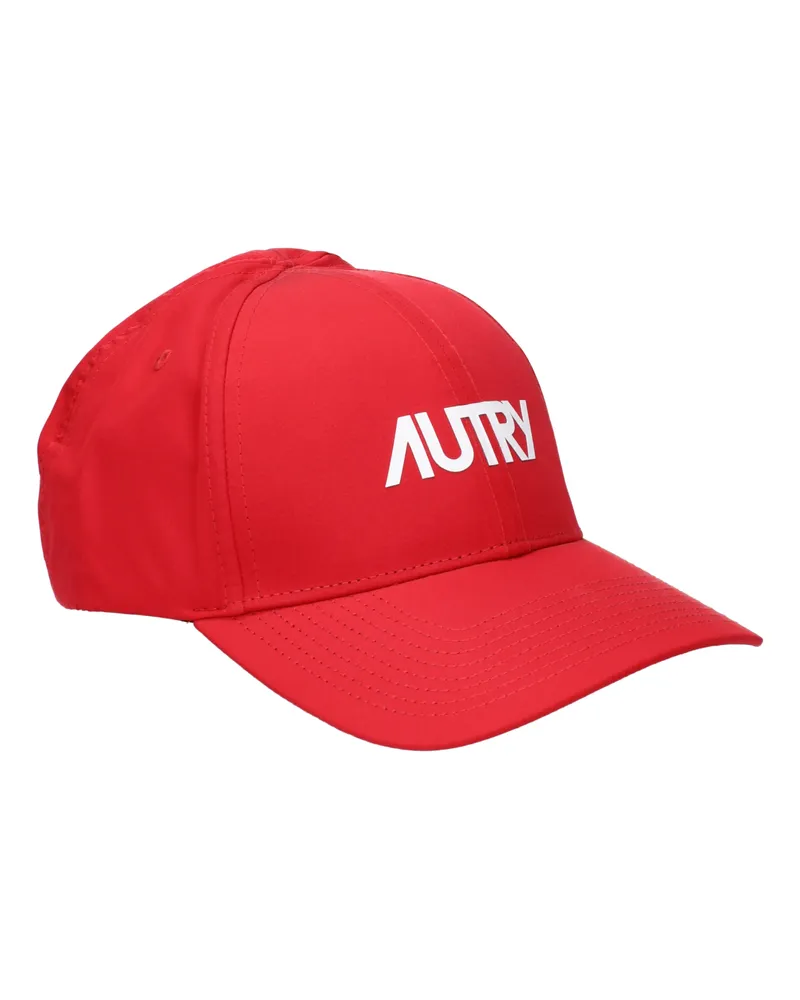 AUTRY Herrens Hut Polyester Rot/Weiß -