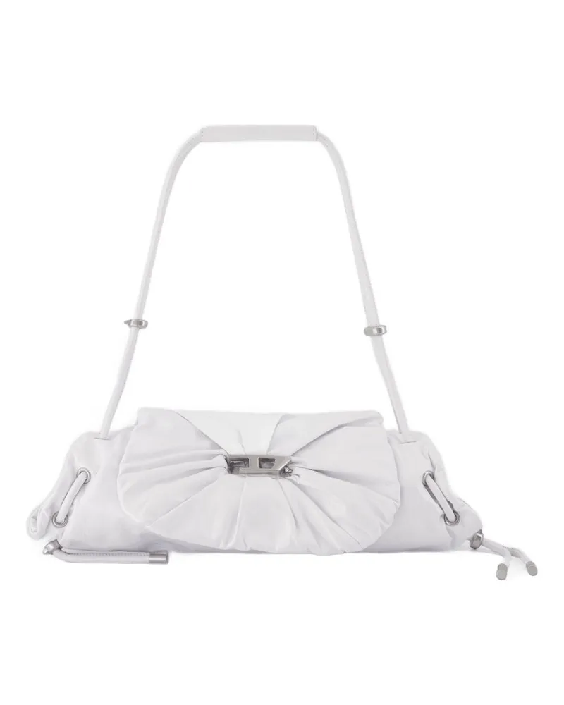 Diesel Scrunch D kleiner Umhängetasche  Leder weiß Weiß