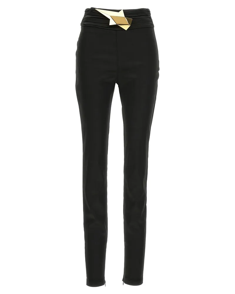 Area Bereich "Hochverschwendung Stern Stud" Leggings Black