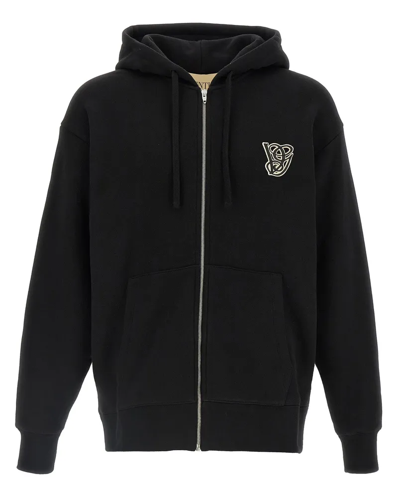 Valentino Garavani Valentino Garavani Hoodie VG Patch Black