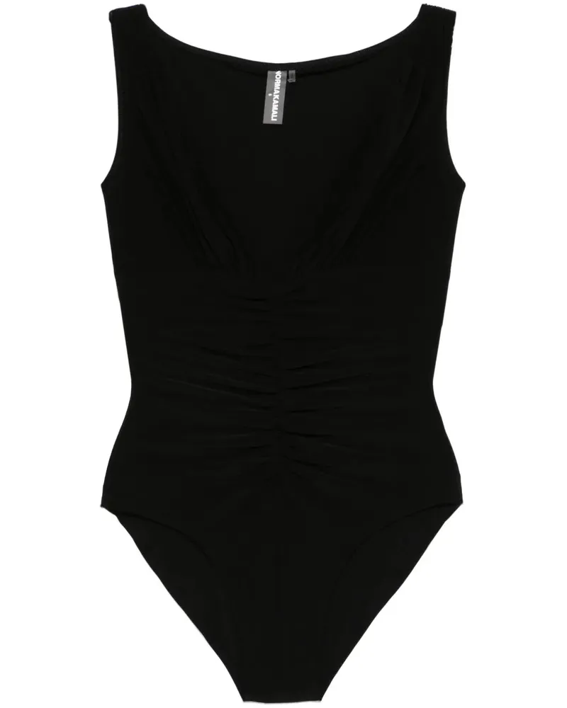 Norma Kamali Tara Bodysuit Black