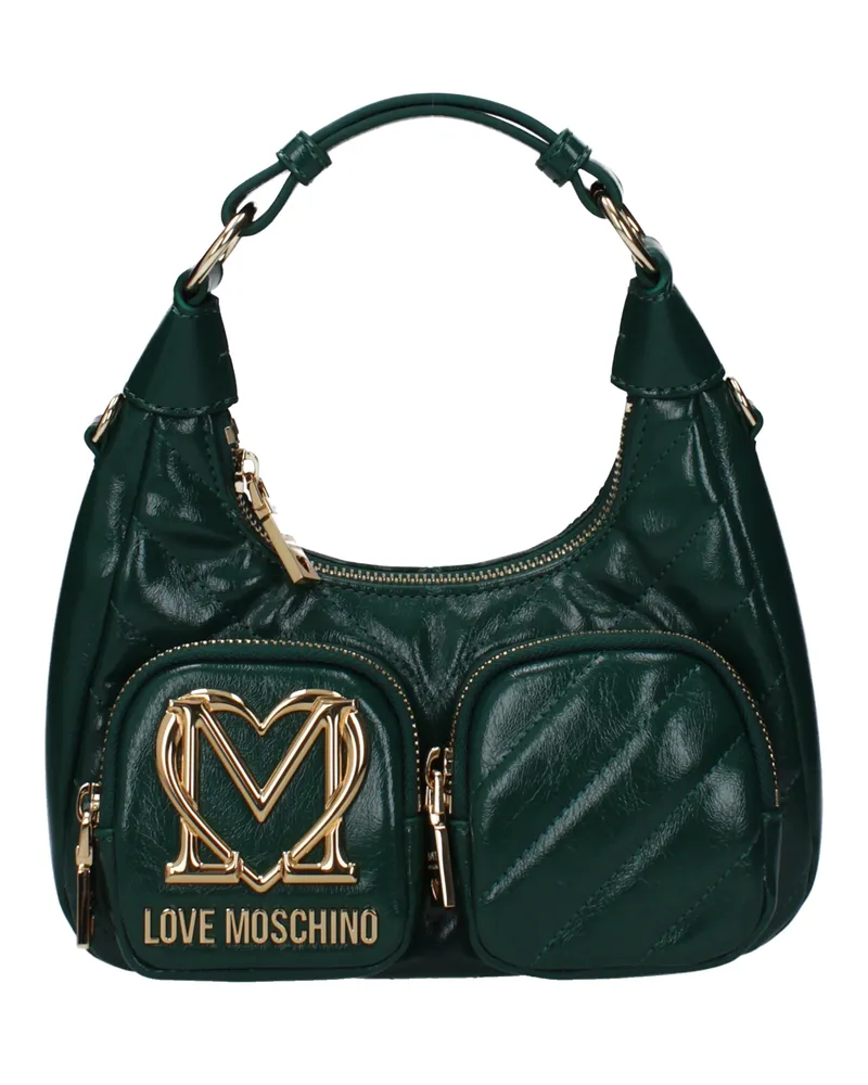Moschino Damens Handtaschen Polyurethan Grün/Moos -