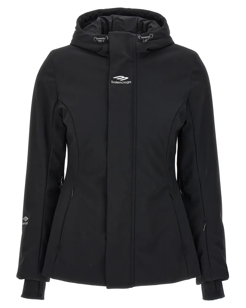 Balenciaga Ski -Sandglas 3 B Sport Icon' Parka Black