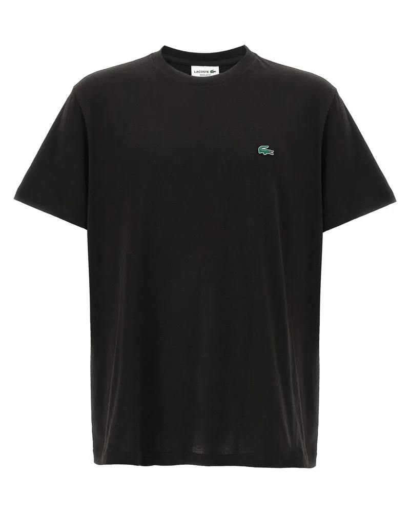 Lacoste Logo Patch T -Shirt Black