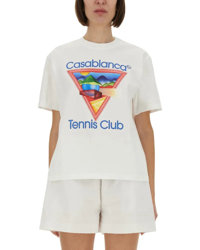 Casablanca Paris reguläres Fit T -Shirt Multicolour