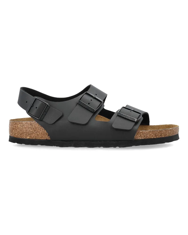 Birkenstock Flache Schuhe Schwarz Black