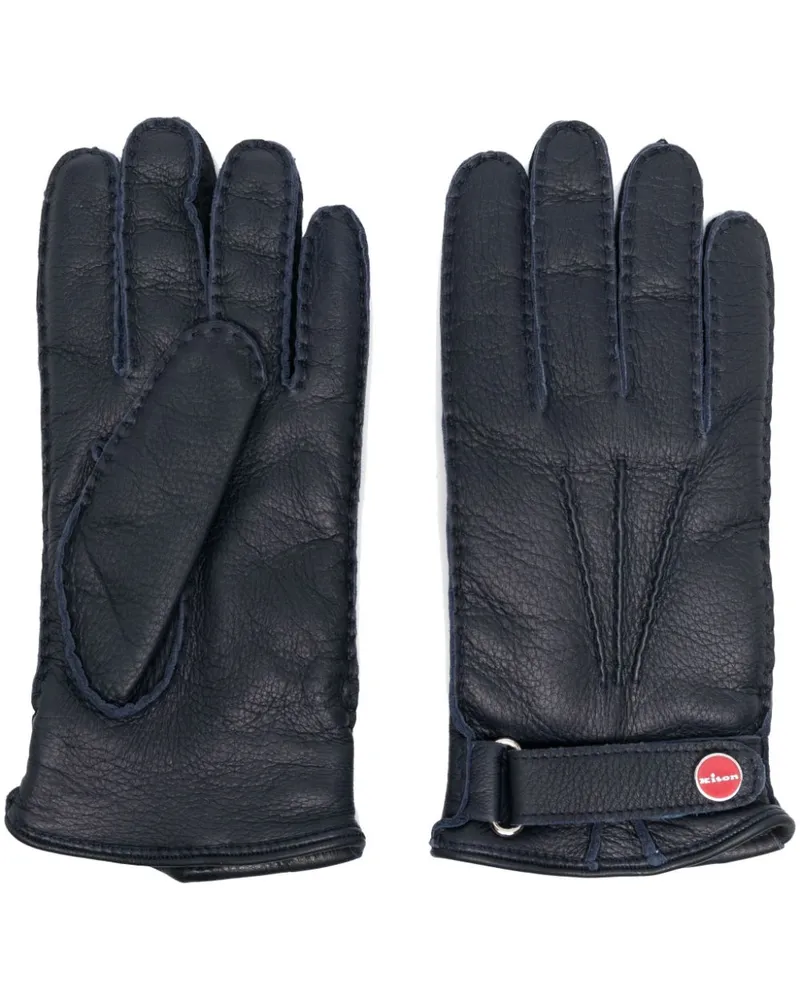 Kiton Lederhandschuhe Blue