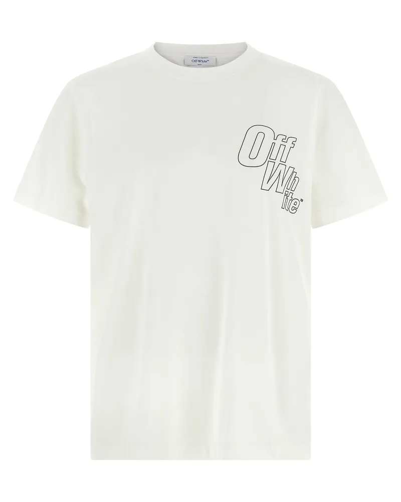 OFF-WHITE umrissen Arrow Slim' T -Shirt White