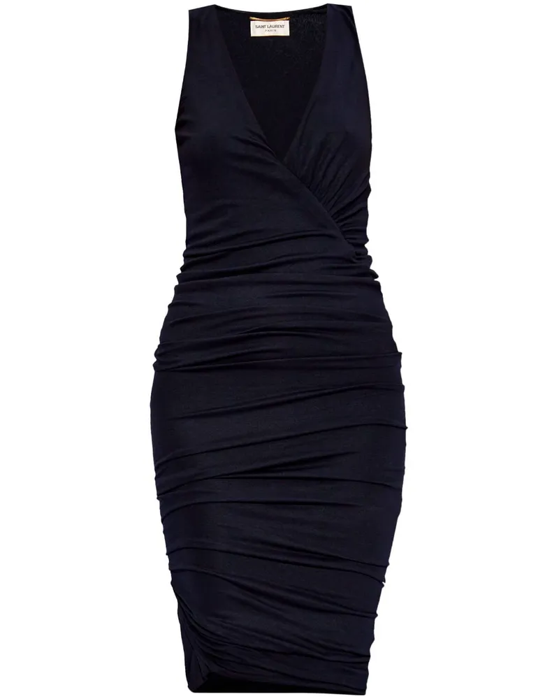 Saint Laurent gegen Nackenschläferkleid Blue