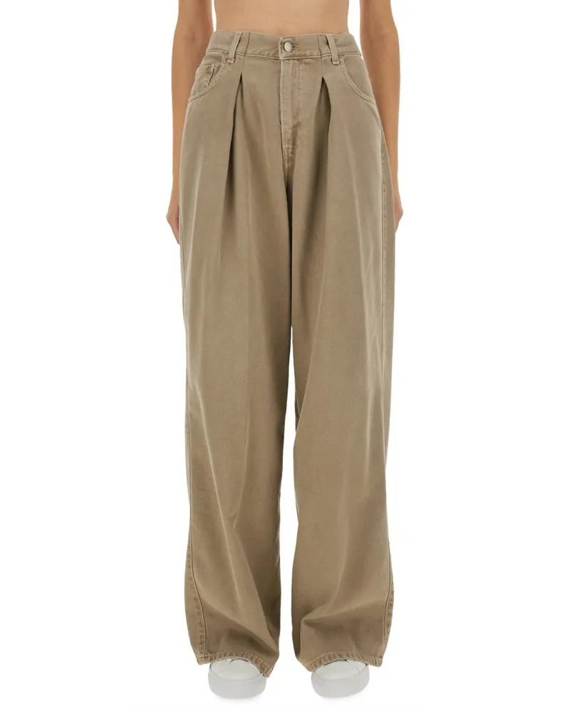 Haikure Candy Wide Leg" Jeans Beige